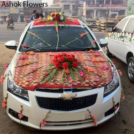 Flower Decorations For Wedding Car