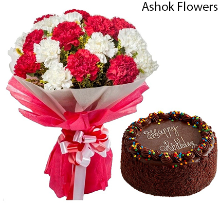 Cake Carnations And Chocolate