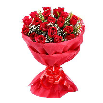 enigmatic 20 red roses